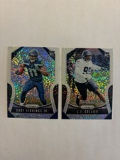 2019 Prizm Football Gary Jenning Jr/ L.J Collier White Sparkle lot SSP Seahawks