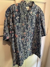 Reyn Spooner Vintage Classic Asian Bamboo Hawaiian Aloha Shirt Size XL Sp Issue