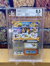 BGS 8.5 -  2005 Pok�mon Zukancard & Seal SP  Japanese EEVEE EVOLUTION line
