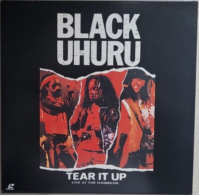 Music Laserdisc '' BLACK UHURU - TEAR IT UP - [VALS-3279] '' - Japan Reggae LD