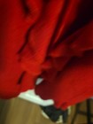Red Maroon 100% Wool Ruffle Trim Zip Up VENARIO  3/4 Coat Jacket Womens Large L — photo 3
