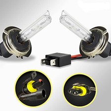HID Xenon Replacement Bulbs 1 Pair Diamond White H7 6000K