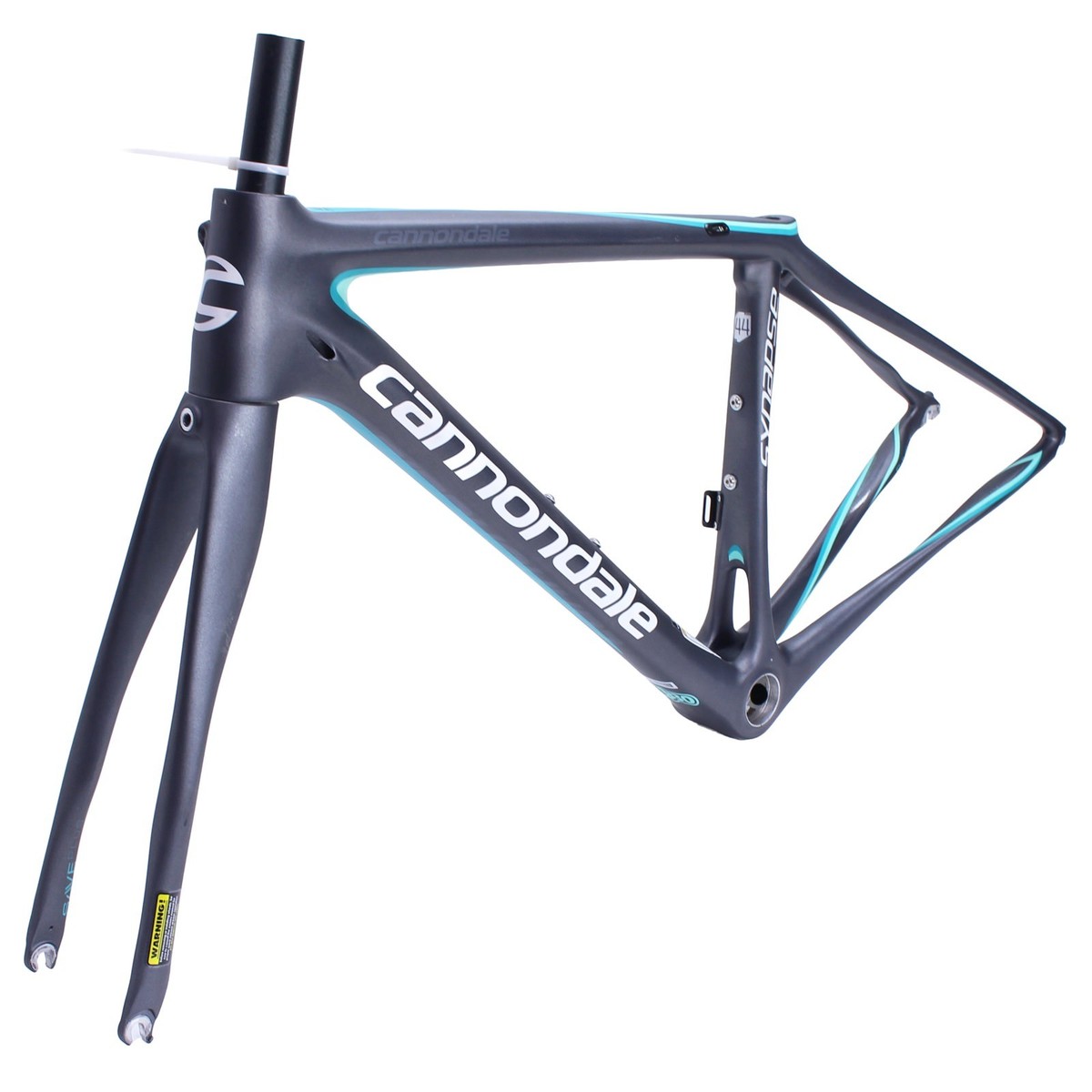 Cannondale Synapse Carbon Rim Brake Frame and Fork 44cm Grey/Aqua