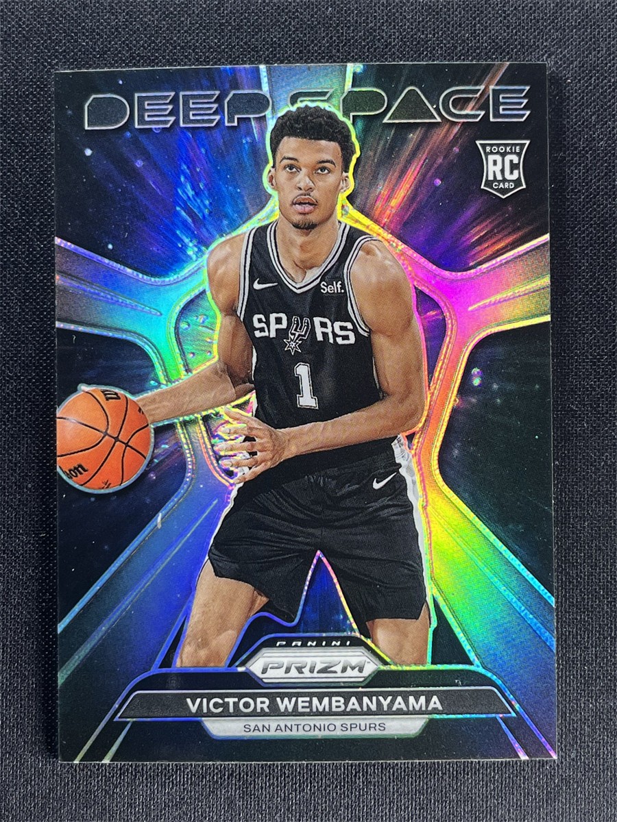 2023-24 Panini Prizm Victor Wembanyama #1 Silver Prizm Deep Space Rookie RC