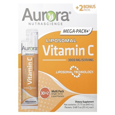 Mega-Pack+ , Liposomal Vitamin C, 32 Packs, 0.68 fl oz (20 ml) Each