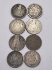Lot of (8) Seated Liberty Dimes 1853-75-76-77-78-82-90-91 VG LOT S4