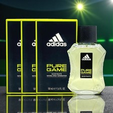 Adidas Pure Game for Men 1.6 oz Eau de Toilette Spray NEW Lot of 3
