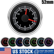 52mm Waterproof Clock Gauge 12 Hours 7 Colors Led For Car Marine Truck Atv Us 52mm Waterproof Clock Gauge 12 Hours 7 Colors Led For Car Marine Truck Atv Us