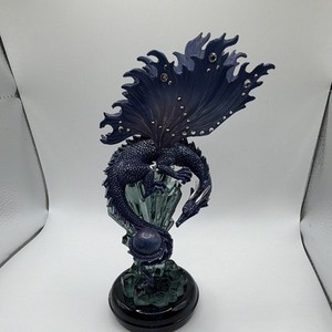Bradford Editions “Frozen Fire” Dragon Figurine w/ COA