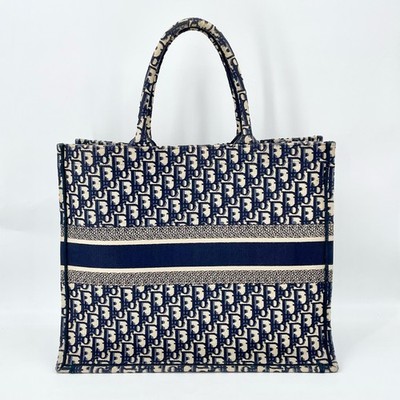 Dior Blue Monogram Large Tote Bag M1286ZRIW_M828 | eBay