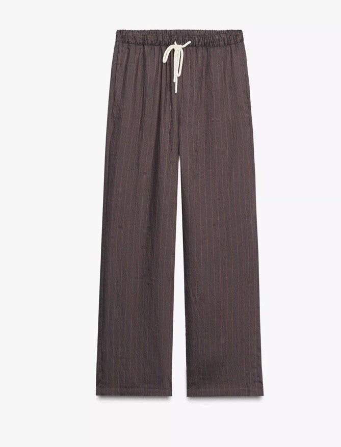 Zara Pinstripe Co-Ord Two-Piece Set Size S EU 38 BNWT  Brown RRP £70 image 8