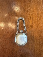 ANTIQUE PERFUME VIAL CHARM- BANDED AGATE? LOV...