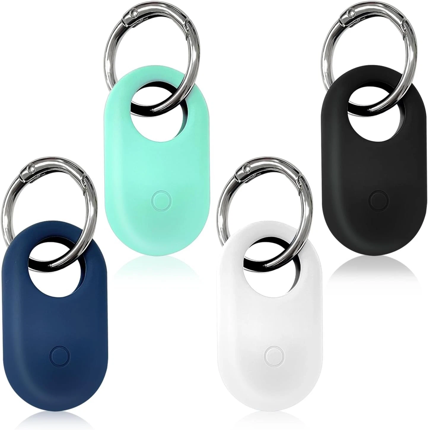 4 Pack Samsung Galaxy SmartTag 2 Case Silicone Protective Cover with Keyring - Picture 1 of 4