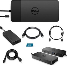 WD19S Dell Docking Station, USB-C/USB-A Dock WD19S, 180W Power Adapter  130W Po