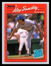 1990 Donruss Alex Sanchez #45 Rookie Card. rookie card picture