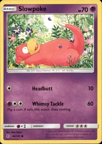 Slowpoke 48/145 Common Guardians Rising Pokemon NM