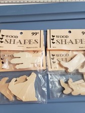 Unfinished Wood Assortment Lot Shapes Tole Painting Arts Craft Western Theme