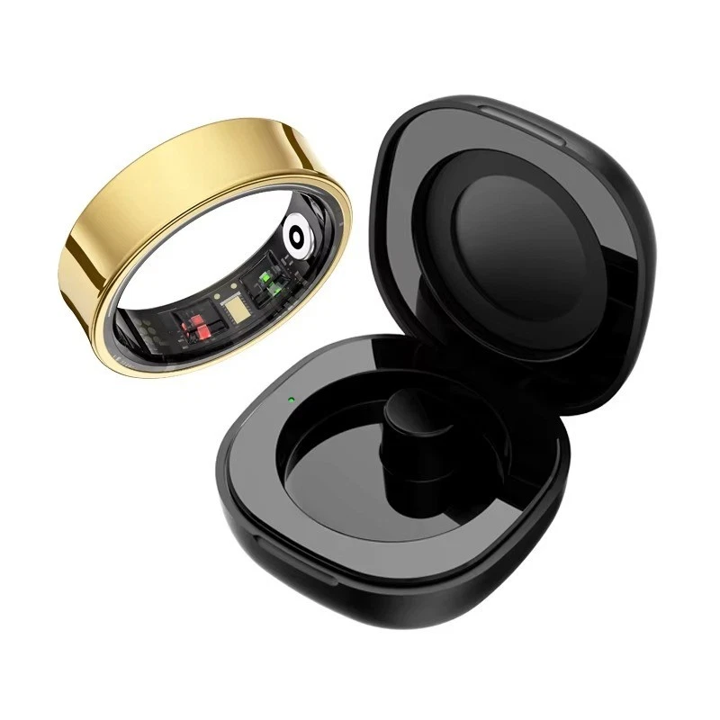 R09 Smart Ring Heart Rate O₂ Temp Monitor 5ATM Waterproof for Android iOS - Image 4 of 4