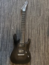 matte black esp ltd mh-17 7-string guitar