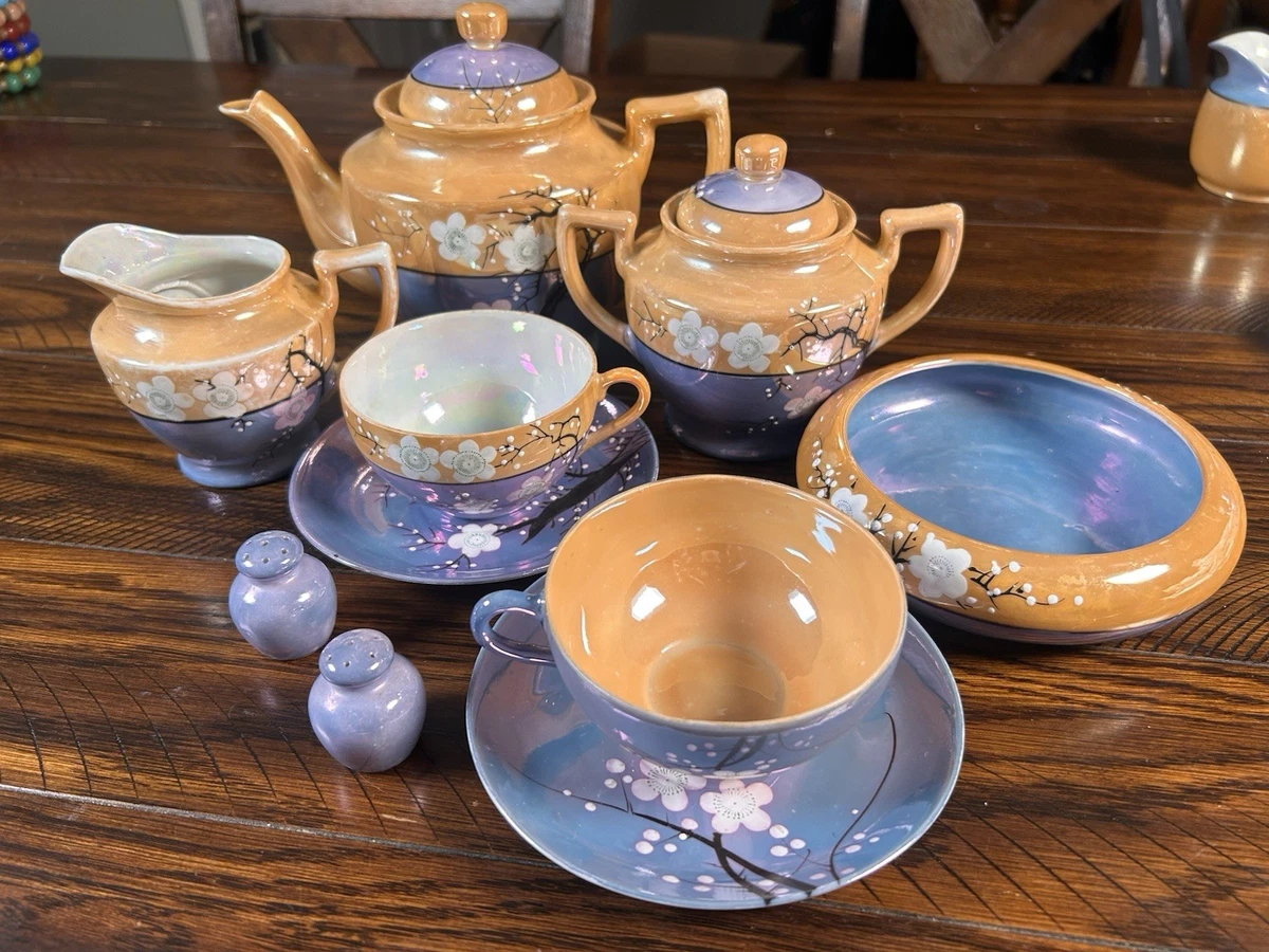 Lusterware Tea Set In Collectible Japanese Teapots & Tea Sets