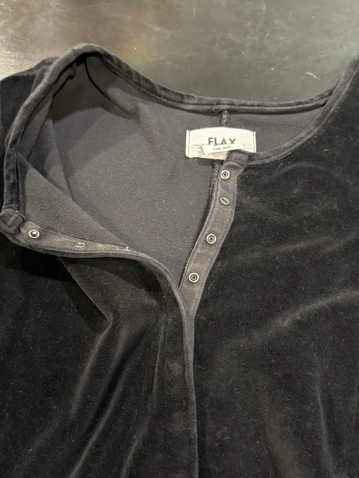 Vestido maxi gótico FLAX Jeanne Engelhart vintage anos 90 Y2K feminino veludo médio preto - Imagem 4 de 4