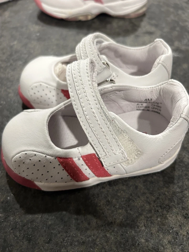 ZAPATILLAS STRIDE RITE MARY JANE BLANCO Y ROSA 5,5 MEDIANAS Bin C Foto 4 de 4