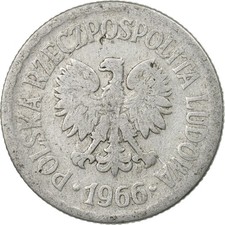 [#446228] Moneta, Polska, Zloty, 1966, Warsaw, EF(40-45), Aluminium, KM:49.1