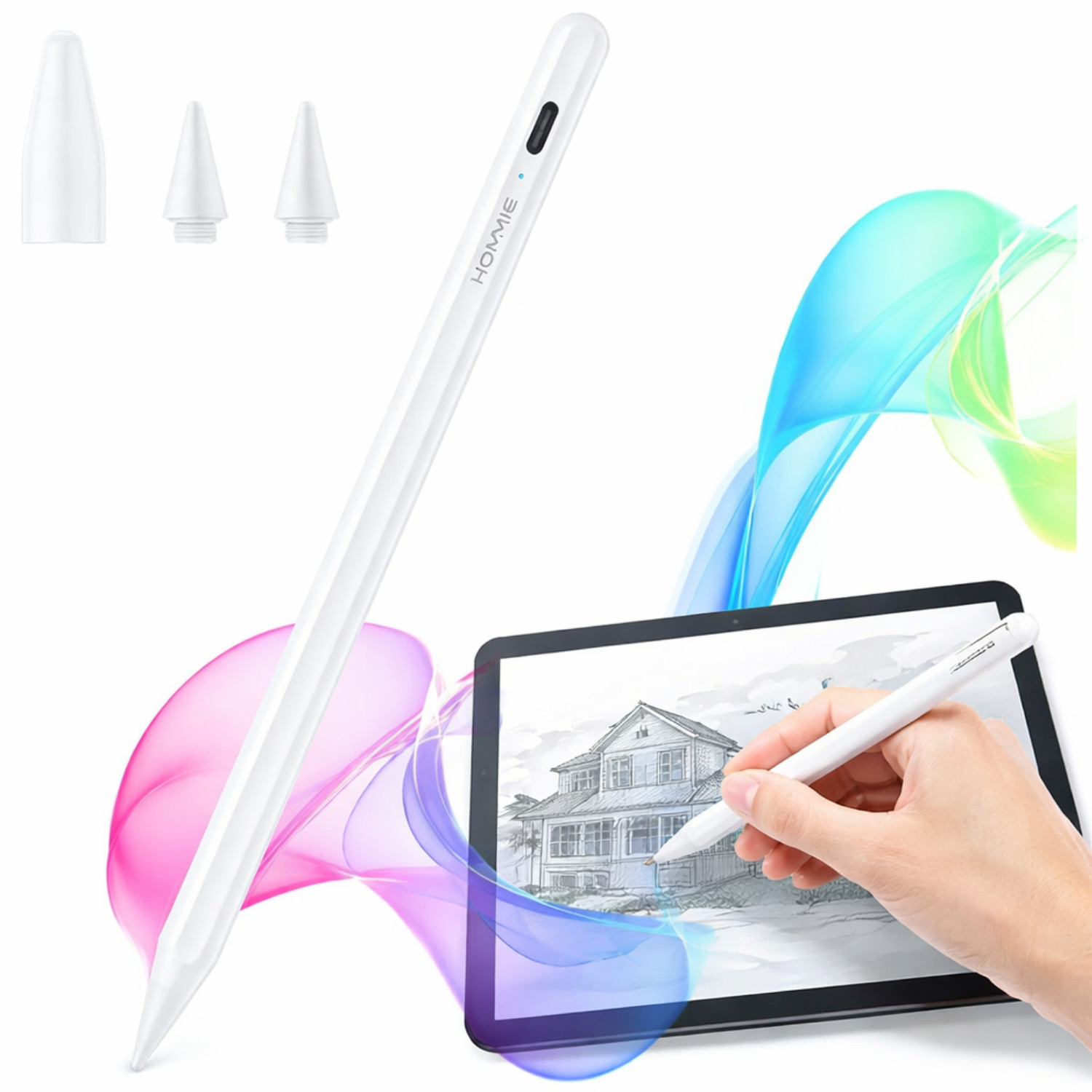 Stylet tactile magnétique pour iPad Pro et Air avec rejet de la paume