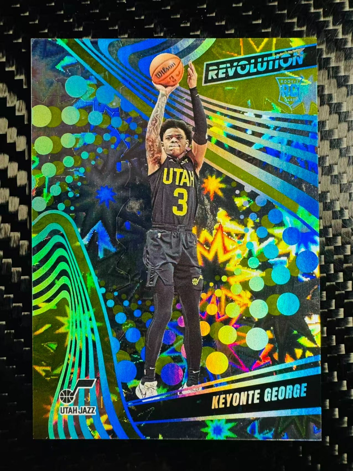 Keyonte George 2023-24 Panini Revolution Rookies Impact /149 RC #118 Jazz