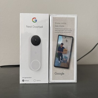 Google Nest Doorbell 2nd Gen Wireless Battery Video Doorbell Camera - Unopened