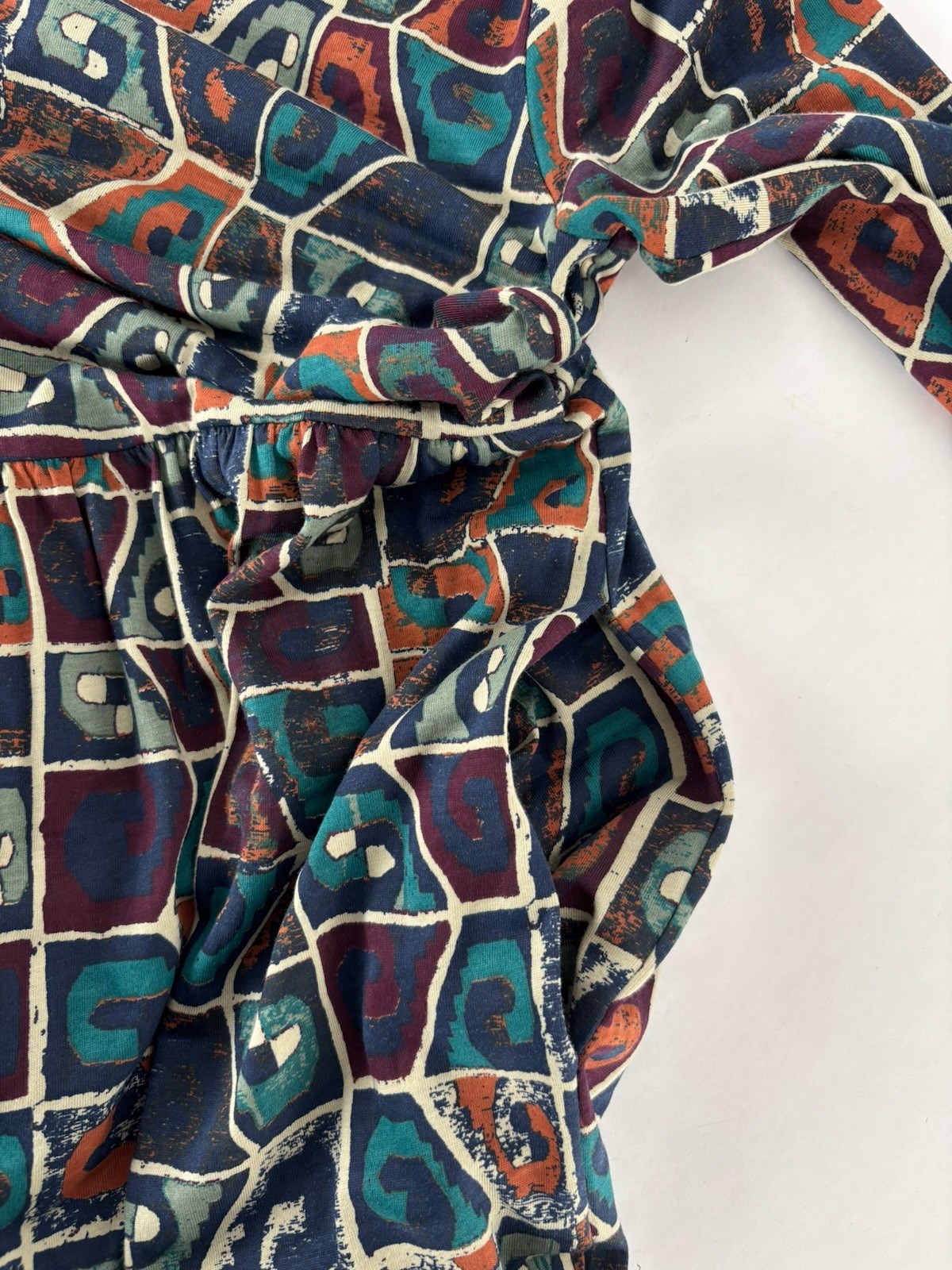 Peruvian Connection Multicolor Print Long Sleeve … - image 5