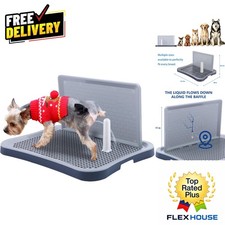 Stylish Indoor Puppy Potty Tray with Pee Wall - Non-Skid and Easy Clean