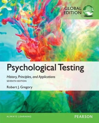 Robert Gregory | Psychological Testing: History, Principles, and...