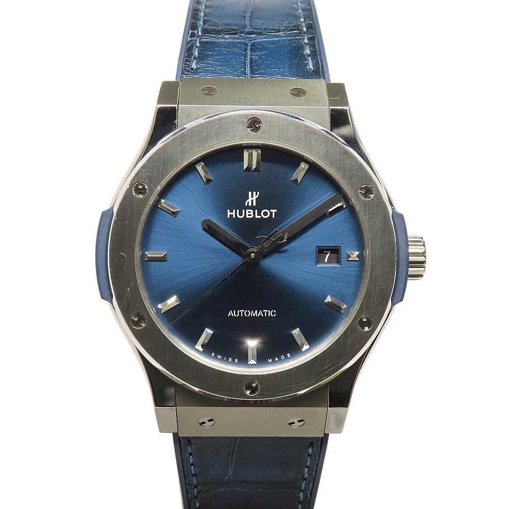 Hublot — Hublot Wristwatch 542.NX7170.LR SS Blue Dial Automatic Watch #UW210
