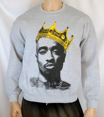Tupac Shakur King Crown Mens Sweatshirt 
