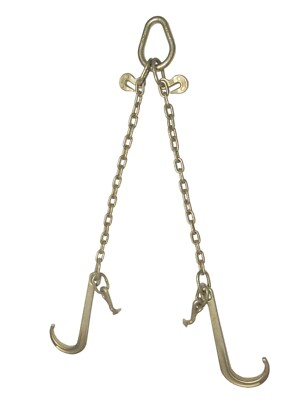 VEVOR G80 V Bridle Chain, 5/16 In. X 2 Ft. Towing Chain Bridle With 15 In. J Hooks R Hooks And Grab Hooks Heavy Duty Transport Szgltj5162ft00001v0 - Foto 11
