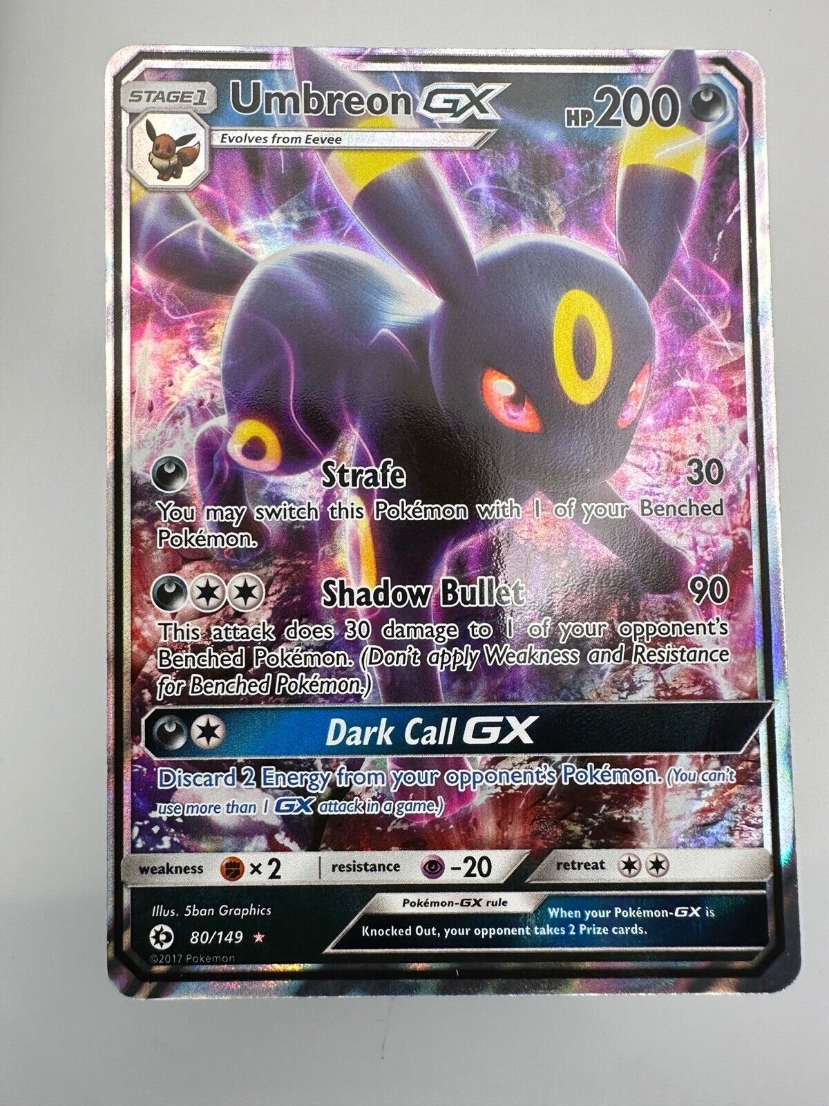 Umbreon-GX (80/149), Busca de Cards