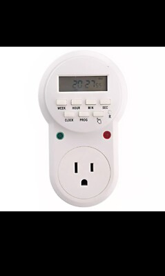 LED Stecker Energiesparend 24 Stunden 7 Tage Digital Programmierbar Timer Schalter Steckdose