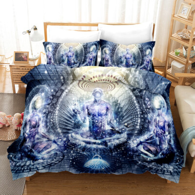 3D Religiöse Kreativität Geometrie Quilt Cover Set Bettwäsche Sets Kissenbezüge
