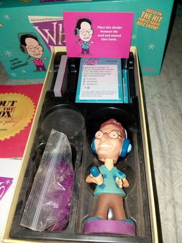 MICHAEL FELDMAN'S WHAD' YA KNOW Party Game with Bobblehead New Open Box - Picture 4 of 5