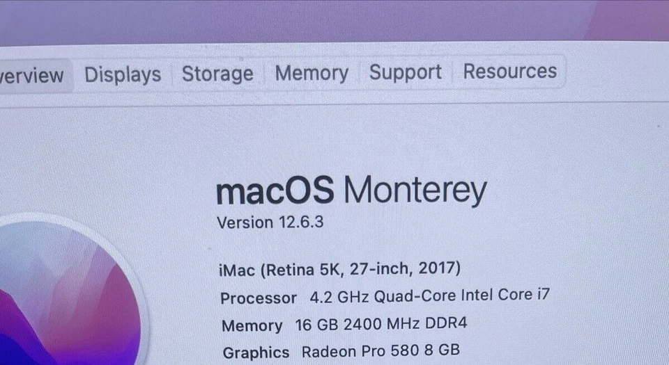 APPLE iMac Retina 5K 27-inch A1419 Core i7-7700K 4.2GHz 1TB SSD 16GB RAM - Image 2 of 4