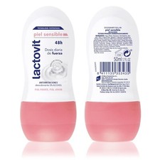 3 pcs Roll-on deodorant Lactovit Sensitive, 50ml care for delicate underarm skin