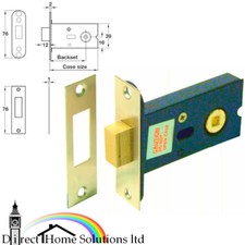 Hafele Mortice Bathroom Deadlock Operated By Turn/Emergency Release WC Door Lock