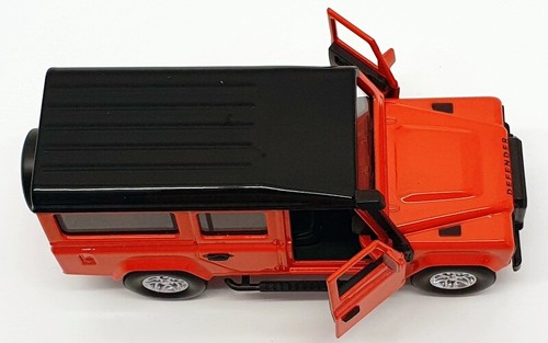 Tayumo 1/36 Pull Back & Go 36100010 Land Rover Defender 110 Tangiers Orange - Picture 5 of 6