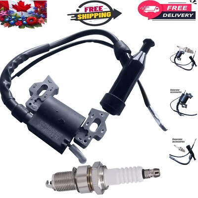 #ad Compact Ignition Coil amp; Spark Plug Set for Champion 6.5HP Gasoline Generators C $33.99