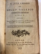 Bello Gallico Commentariorum, Libri V, 1810  Pote and Williams - London