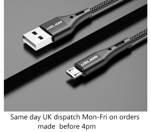 Micro USB Cable 1m 2m 3m Charger Data Sync Braided For Samsung Android Phones - Afbeelding 1 van 15