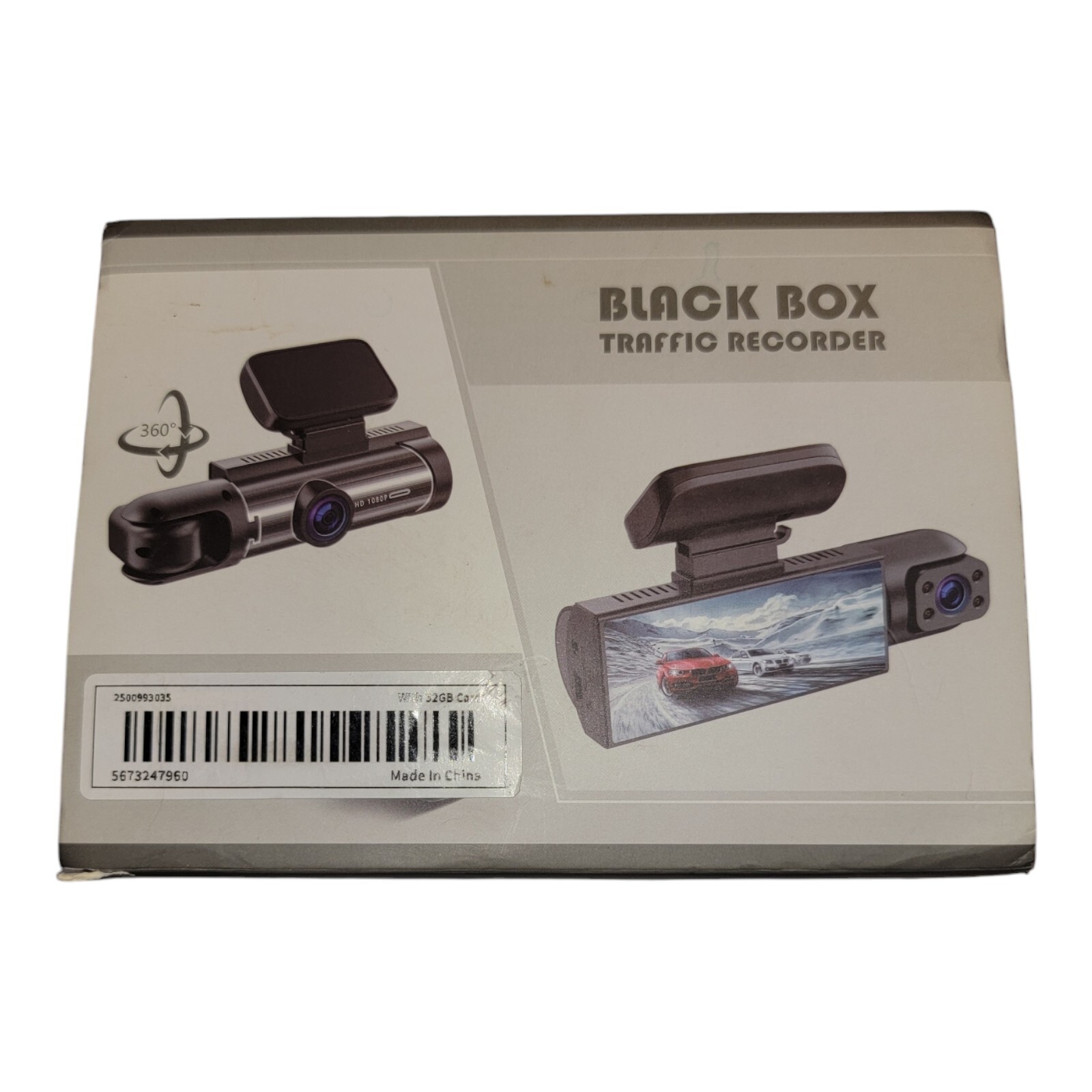 Dual Lens Dash Cam with Parking Mode for Front and Rear Recording-image