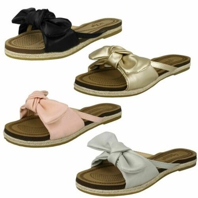 Damen Savannah F0R0131 Flache Seil Eingefasster Pantolette