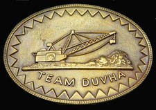 Team Duvha South Africa Coal Vintage Belt Buckle